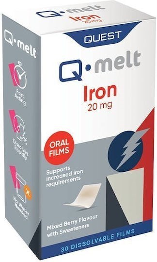 Picture of Quest Q Melt Iron 20mg 30 Oral Films