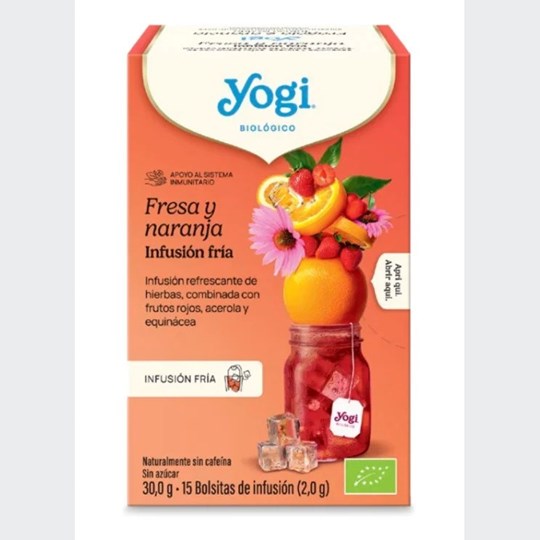 Picture of YOGI ΤΕΑ COLD BREW STRAWBERRY-ORANGE ΒΙΟ 30g