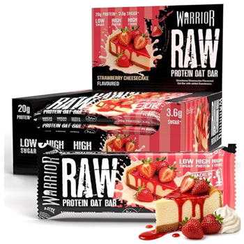 Picture of Warrior Raw Protein Flapjack Oat Bar Strawberry Cheesecake 75g