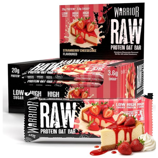 Picture of Warrior Raw Protein Flapjack Oat Bar Strawberry Cheesecake 75g