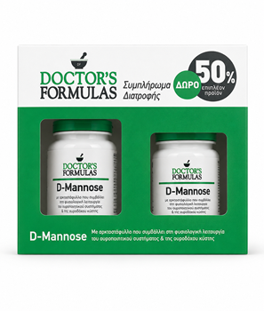 Picture of Doctor's Formulas Promo (+50% Δωρεάν Προϊόν) με D-Mannose Formula, 60tabs & D-Mannose Formula, 30caps