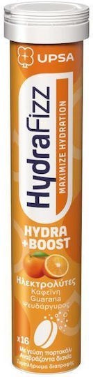 Picture of UPSA HydraFizz Hydra & Boost 16 αναβράζοντα δισκία Πορτοκάλι