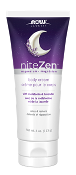 Picture of NOW niteZen™ Magnesium Body Cream With Melatonin & Lavender 113gr
