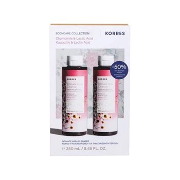 Picture of Korres Chamomile & Lactic Acid Intimate Area Cleanser Υγρό Καθαρισμού με Χαμομήλι και Αλόη 2 x 250ml το 2ο 50%
