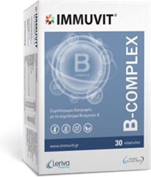 Picture of Leriva Pharma , Immuvit B-COMPLEX 30 Capsules