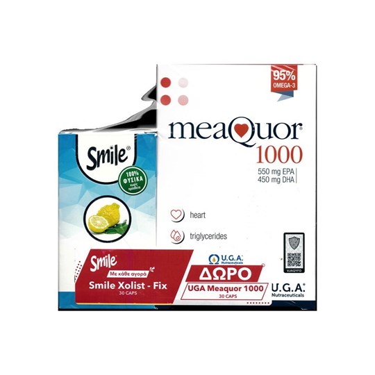 Picture of Smile Xolist-Fix 30caps & Δώρο Meaquor 1000 Ωμέγα 3 30caps