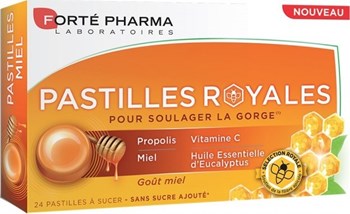 Picture of Forte Pharma Pastillies Royales Παστίλιες Mε Πρόπολη Και Γεύση Μέλι Για Τον Πονόλαιμο 24 Τεμαχίων