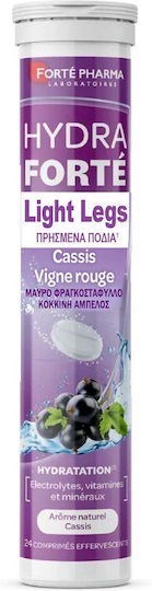 Picture of Forté Pharma Hydra Elecrolytes Light Legs Blackcurrant & Red Vine, 24eff.tabs