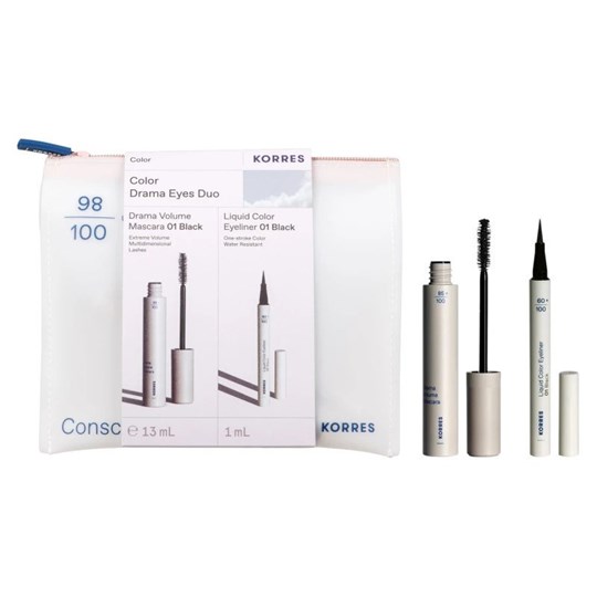 Picture of Korres Promo Drama Volume Mascara 13ml  & Liquid Color Eyeliner 1ml