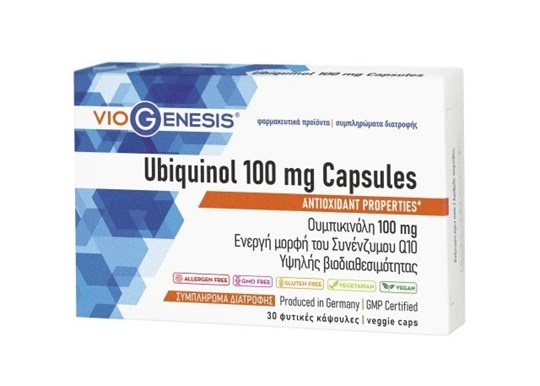 Picture of VioGenesis Ubiquinol 100mg Capsules 30 veggie caps